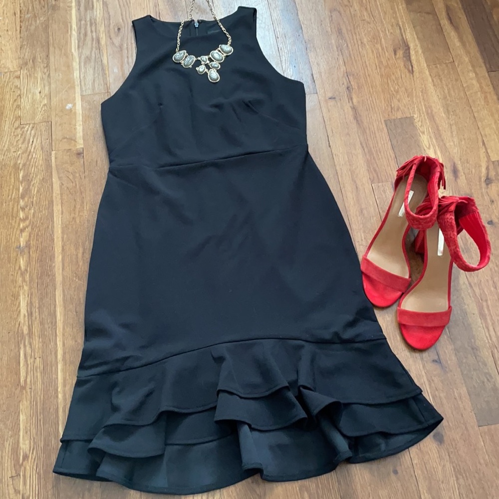 ANN TAYLOR Petite Black Dress - Picture 2 of 6
